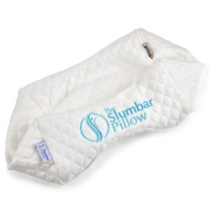 Spare pillow case for the Slumbar Knee pillow displayed on a white background