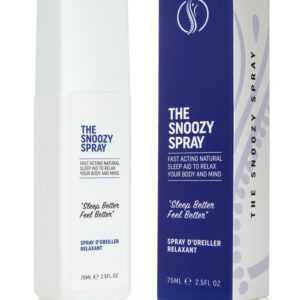 sleep spray by slumbar with bottle and box next to each other, on a white background