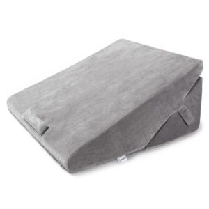 Wedge pillow by slumbar side on