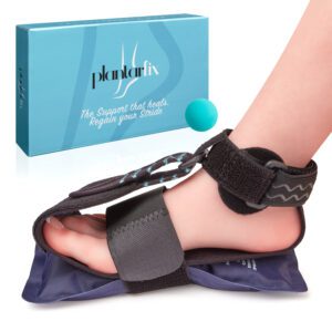 Photo demonstrating how to use the Plantarfix to cure plantar fasciitis